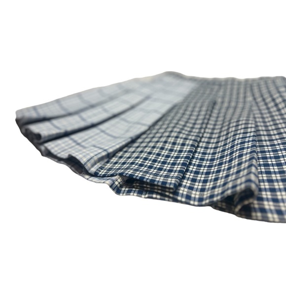 Full Tilt pleated, blue plaid mini skirt - size XS - Picture 4 of 7